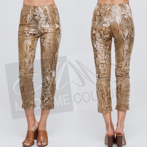 PANTS Snake Print Pants - Picture 2 of 5